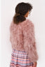 LAMARQUE Pink Feather Jacket Size XS