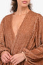 Retrofete Rose Gold Sequin 'Gabrielle' Robe Dress Size S