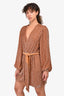 Retrofete Rose Gold Sequin 'Gabrielle' Robe Dress Size S