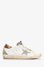 Golden Goose White Crystal Embellished Sneakers Size 37