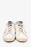 Golden Goose White Crystal Embellished Sneakers Size 37