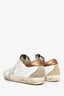Golden Goose White Crystal Embellished Sneakers Size 37