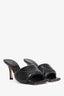 Bottega Veneta Black Padded Intrecciato Heeled Sandal Size 36.5
