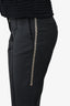 Alexander Wang Black Zip Detail Front Seam Pants Size 0 US
