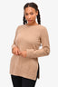 Vince Tan Cashmere Crewneck Sweater Size M