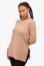 Vince Tan Cashmere Crewneck Sweater Size M