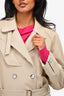 Rag & Bone Brown Frayed Trench Coat with Belt Size 0
