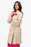 Rag & Bone Brown Frayed Trench Coat with Belt Size 0
