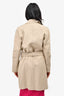 Rag & Bone Brown Frayed Trench Coat with Belt Size 0