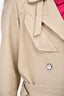 Rag & Bone Brown Frayed Trench Coat with Belt Size 0