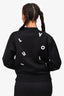 Louis Vuitton Black Letters Embroidered Sweaters Size S