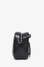Saint Laurent Black Leather Chevron Logo 'Lou' Belt Bag