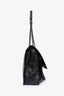 Saint Laurent Black Crinkle Leather Niki Shoulder Bag