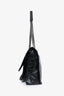 Saint Laurent Black Crinkle Leather Niki Shoulder Bag