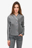 Issey Miyake White Label Vintage Silver Pleated Cardigan Size 3