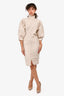 Isabel Marant Etoile Cream Denim Mock Neck Dress Size 40