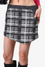 Marissa Webb Black Plaid Skirt Size 2