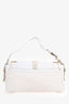 Versace White Leather/Canvas Grace Medusa Print Shoulder Bag
