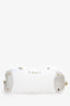 Versace White Leather/Canvas Grace Medusa Print Shoulder Bag