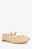 Loeffer Randall Beige Raffia Ballet Flats Size 9.5