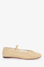 Loeffer Randall Beige Raffia Ballet Flats Size 9.5