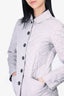 Burberry Brit Taupe Quilted Button Up Jacket Size XS