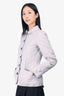 Burberry Brit Taupe Quilted Button Up Jacket Size XS