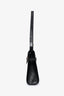 Saint Laurent Black Croc Embossed Medium Manhattan Shoulder Bag