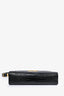 Saint Laurent Black Croc Embossed Medium Manhattan Shoulder Bag