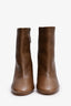 Isabel Marant Brown Leather Ankle Boot with Buttons Size 39