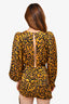 Ronny Kobo Leopard Print 'Giorgia' Mini Dress Size XS