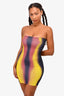 Sinead Gorey Yellow/Red Printed Jersey Tube Dress Size S