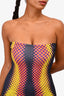 Sinead Gorey Yellow/Red Printed Jersey Tube Dress Size S