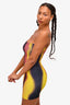 Sinead Gorey Yellow/Red Printed Jersey Tube Dress Size S
