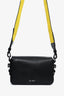 Off-White Black/White Mini Striped Diag Binder Clip Crossbody