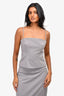 Lovers and Friends Grey Strappy Cropped Top + Skirt Set Size S