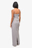 Lovers and Friends Grey Strappy Cropped Top + Skirt Set Size S