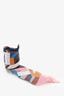 Hermès Pink/Multicolour Silk Printed Twilly