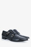 Christian Dior Black Leather Pointed Brogues Size 38.5