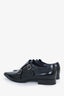 Christian Dior Black Leather Pointed Brogues Size 38.5