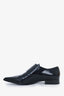 Christian Dior Black Leather Pointed Brogues Size 38.5