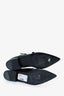 Christian Dior Black Leather Pointed Brogues Size 38.5