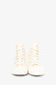 Comme des Garcons X Converse Beige High Top Sneakers Size 5
