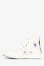 Comme des Garcons X Converse Beige High Top Sneakers Size 5