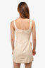 Lovers + Friends Beige Linen Rosette Mini Dress Size XS