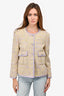 St. John Green/Purple Tweed Evening Jacket Size 10