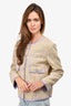 St. John Green/Purple Tweed Evening Jacket Size 10