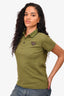 Burberry London Olive Green Polo Top Size 14Y