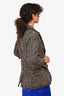 Cinq a Sept Gold/Multicolour Tweed Blazer Size 2