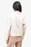 Rails White Wool Blend Cropped Shirt Jacket Size L